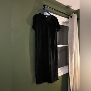 J Crew Black Size XS Midi T-shirt Dress